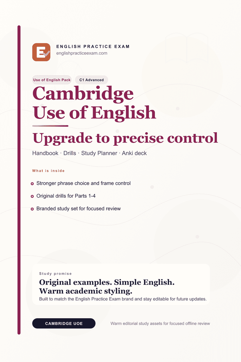 EPE Cambridge Use of English C1 Pack