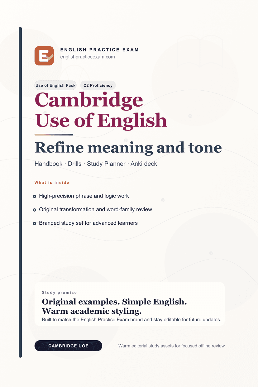 EPE Cambridge Use of English C2 Pack
