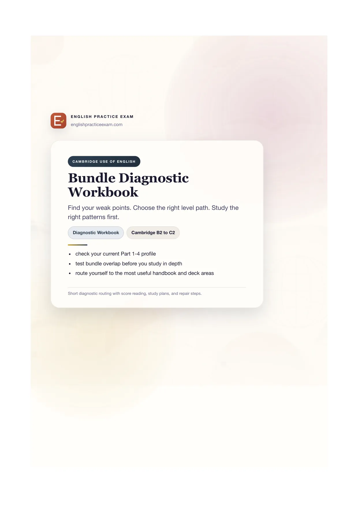 Diagnostic Workbook