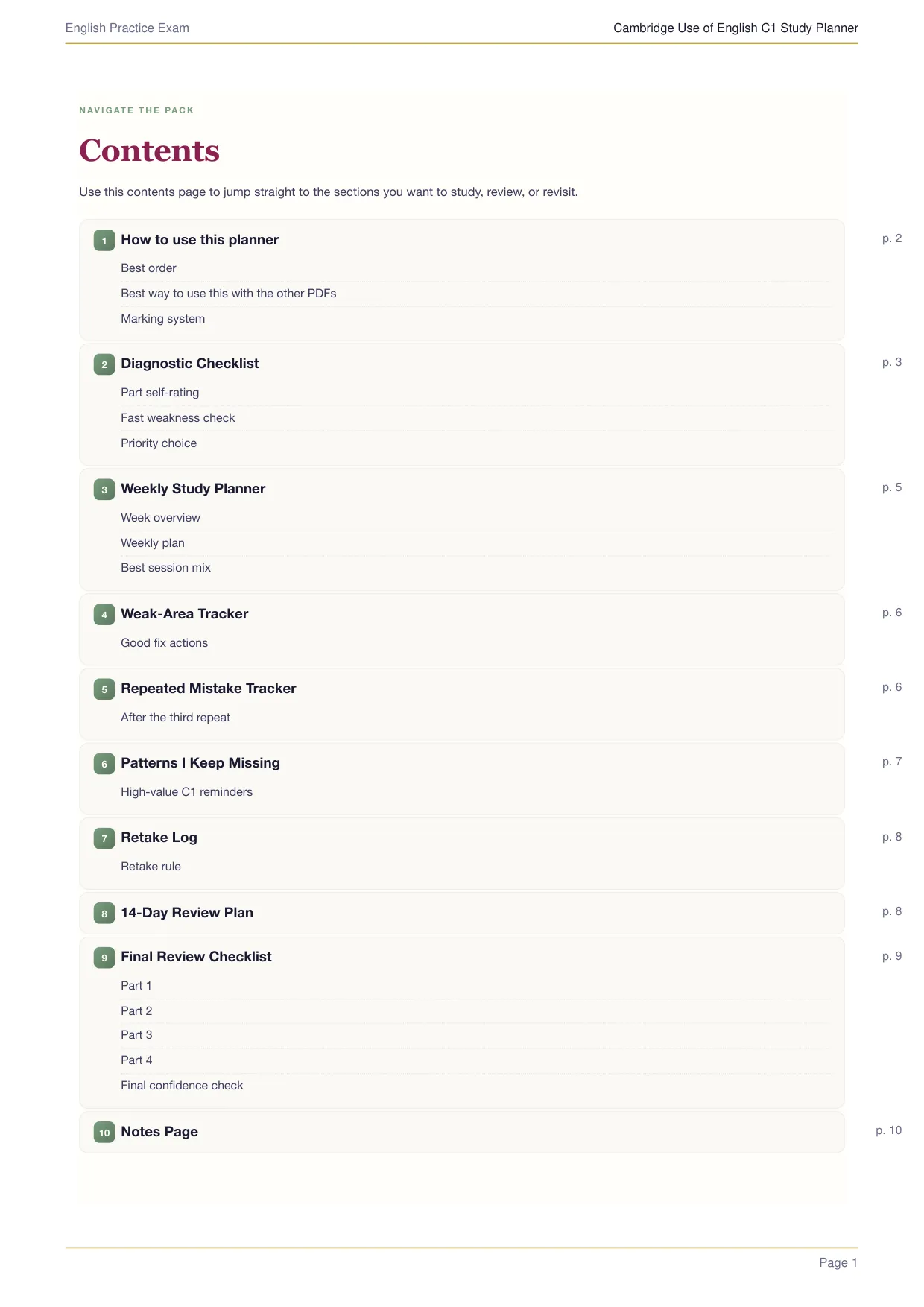 Study Planner