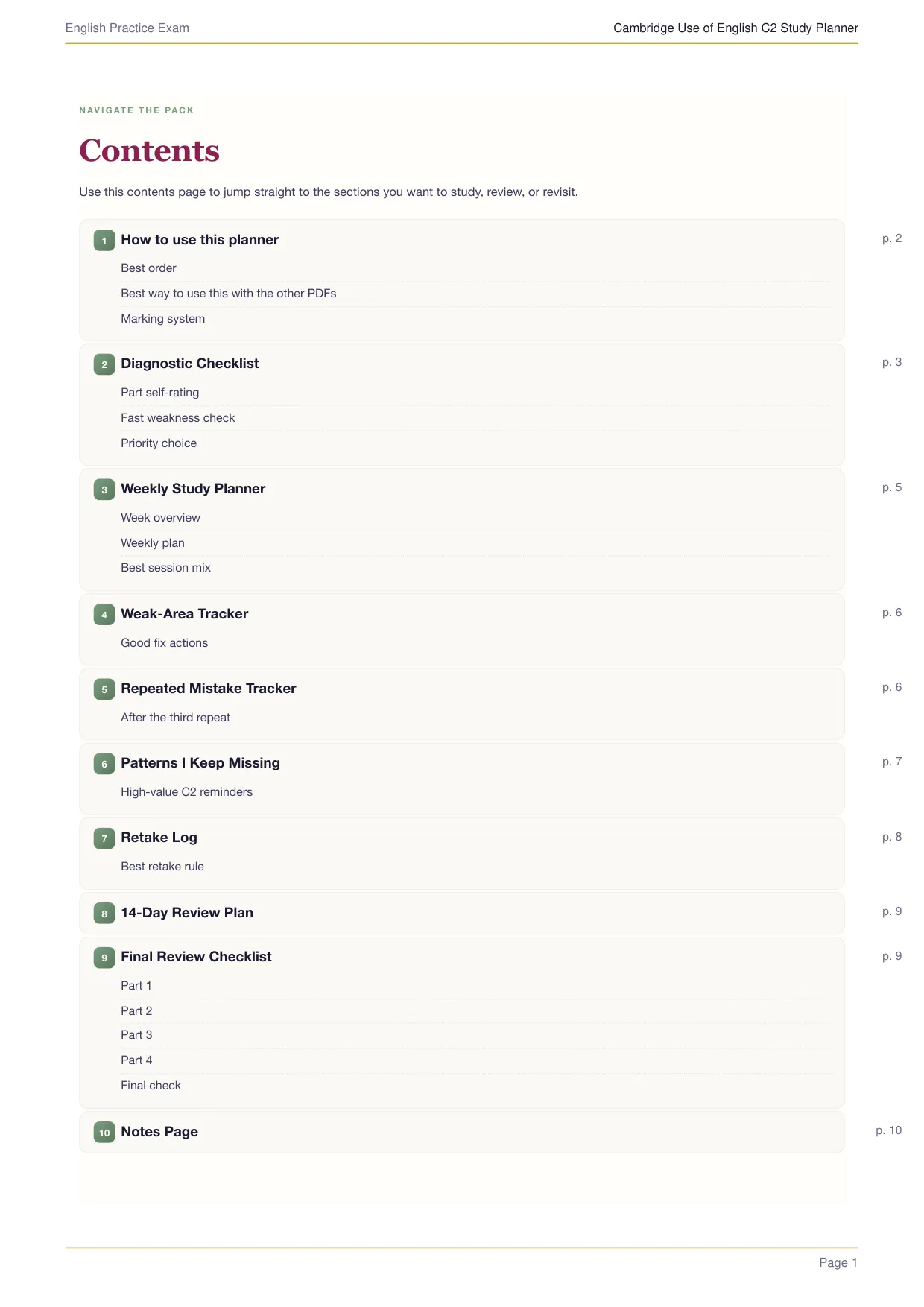 Study Planner